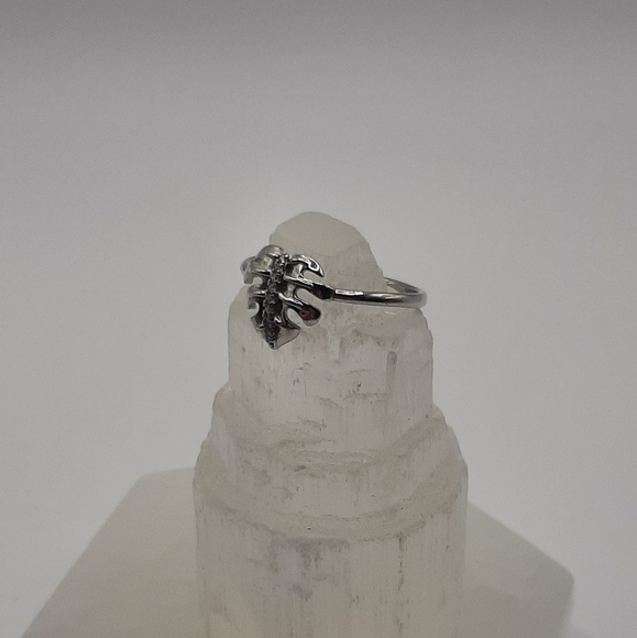 R1028 Large Leaf Ring Plated - Fragrant Jewels - Picture 2 of 7